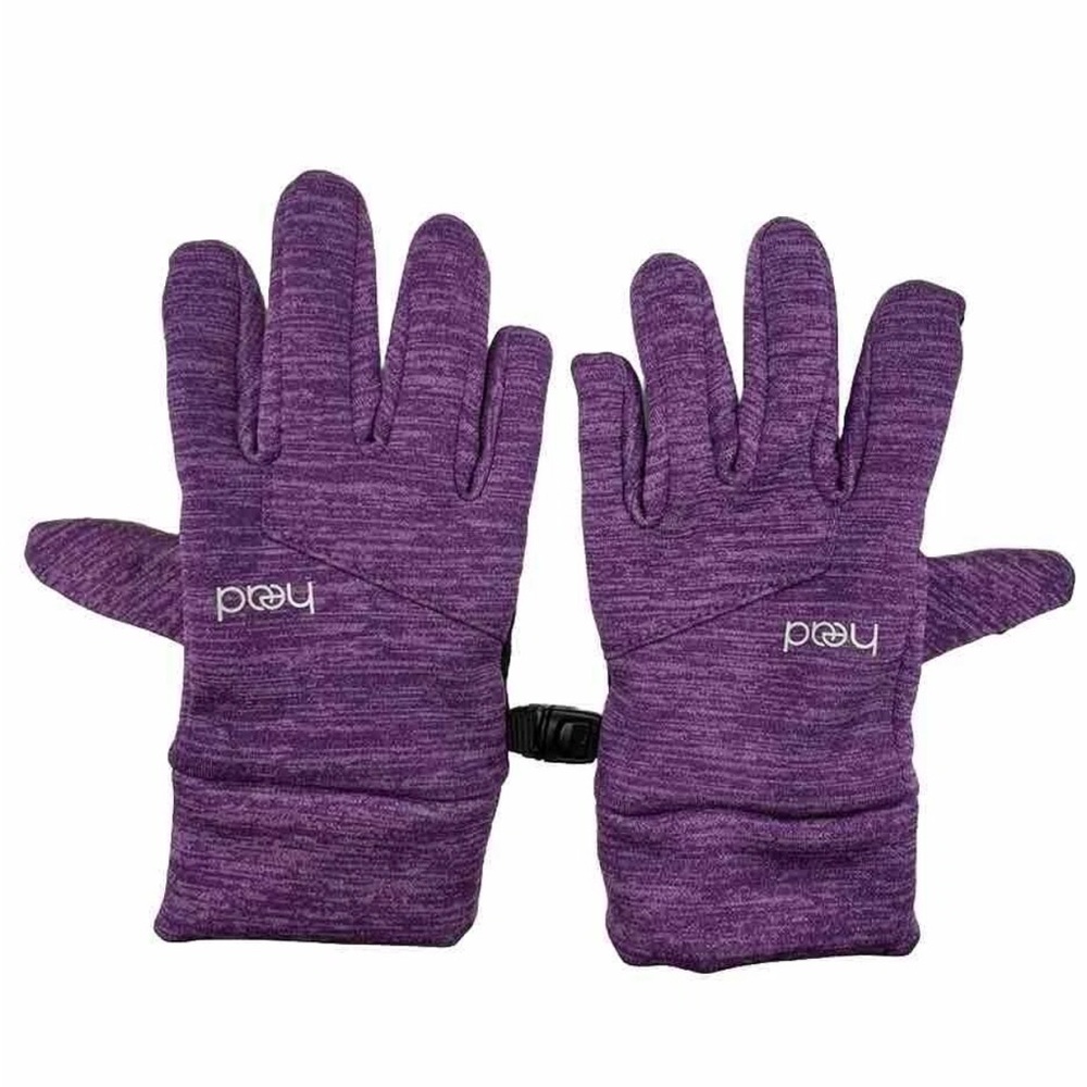HEAD purple Touchscreen Gloves Girl’s Size Medium Winter Grips Name tag